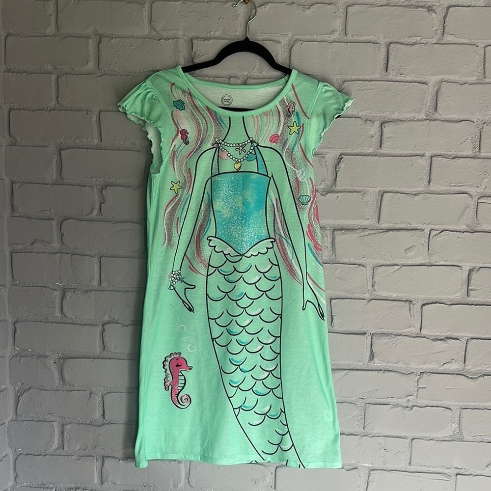 NEW Mint Green Mermaid Graphic Dress size  XXL